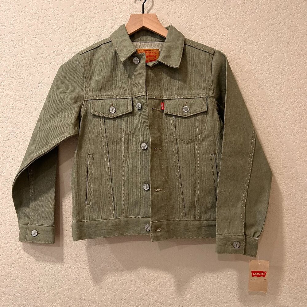 Levi's Kids Olive Green Denim Jacket New size 10-12